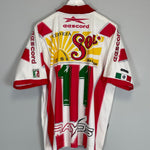 Shop 1999/00 NECAXA #11 HOME SHIRT (L) EESCORD, classic football shirts, vintage football shirts & retro soccer jerseys at Cult Kits