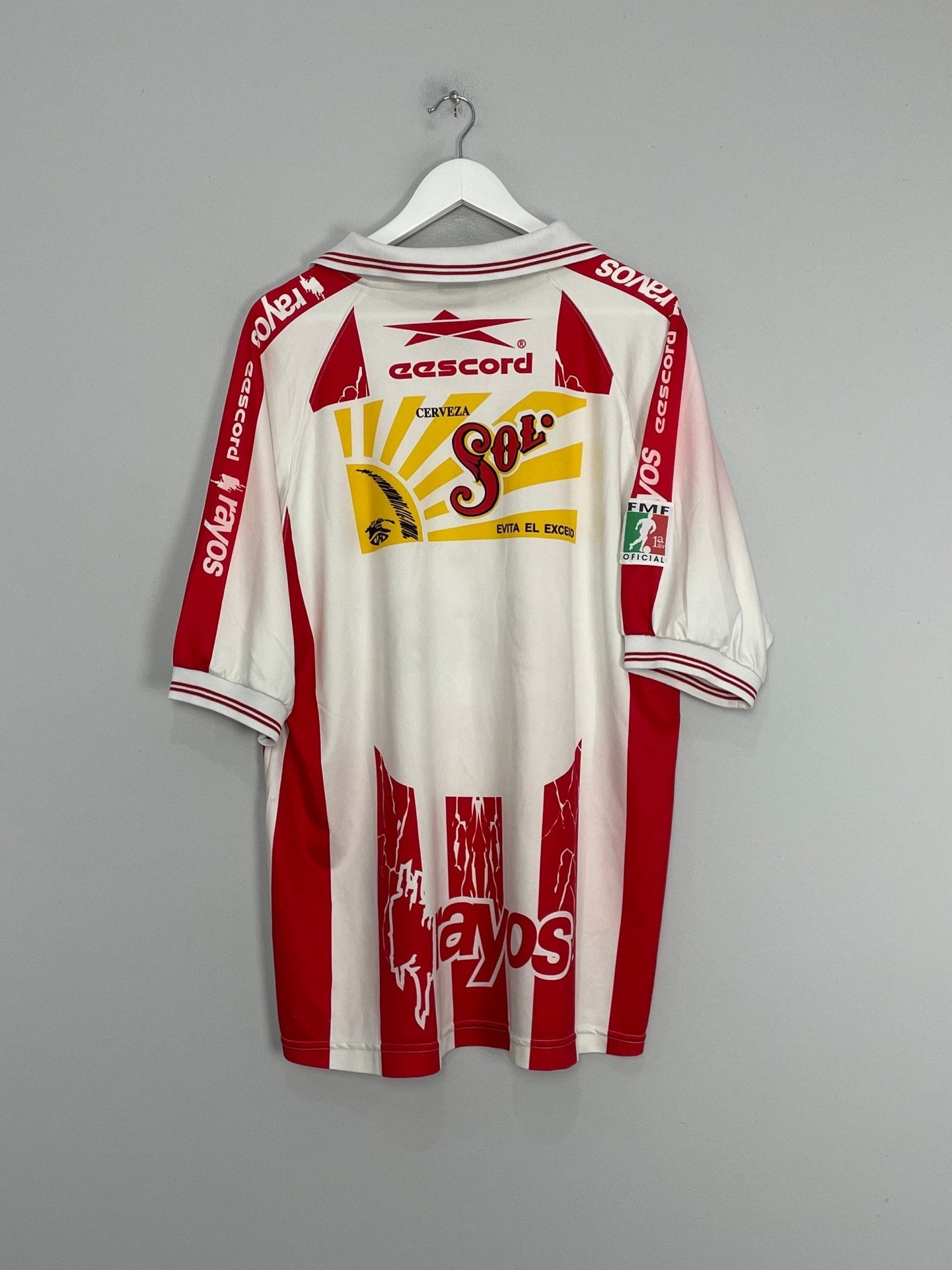 Shop 1999/00 NECAXA HOME SHIRT (XL) EESCORD, classic football shirts, vintage football shirts & retro soccer jerseys at Cult Kits