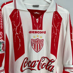 Shop 1999/00 NECAXA HOME SHIRT (XL) EESCORD, classic football shirts, vintage football shirts & retro soccer jerseys at Cult Kits
