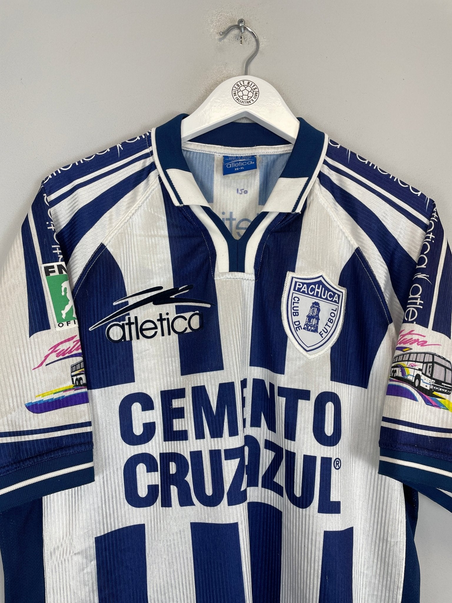 Shop 1999/00 PACHUCA HOME SHIRT (XL) ATLETICA, classic football shirts, vintage football shirts & retro soccer jerseys at Cult Kits