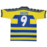 Buy 1999/00 Parma Crespo 9 Home Shirt (L) Champion ~ Free worldwide shipping available ~ Authentic Vintage Football Shirts from Cult Kits