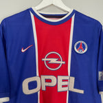 Shop 1999/00 PSG HOME SHIRT (M) NIKE, classic football shirts, vintage football shirts & retro soccer jerseys at Cult Kits