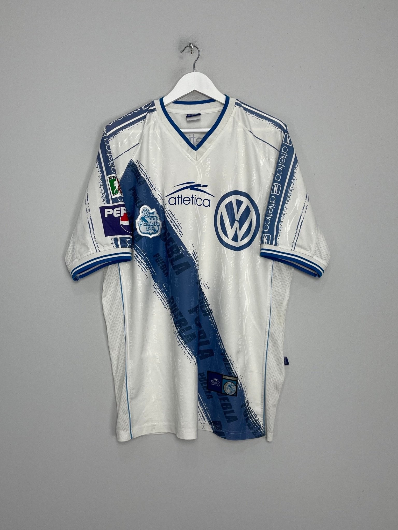 Shop 1999/00 PUEBLA HOME SHIRT (L) ATLETICA, classic football shirts, vintage football shirts & retro soccer jerseys at Cult Kits