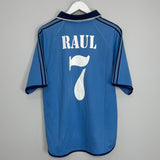 Shop 1999/00 REAL MADRID RAUL #7 AWAY SHIRT (M) ADIDAS, classic football shirts, vintage football shirts & retro soccer jerseys at Cult Kits