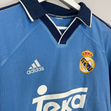 Shop 1999/00 REAL MADRID RAUL #7 AWAY SHIRT (M) ADIDAS, classic football shirts, vintage football shirts & retro soccer jerseys at Cult Kits