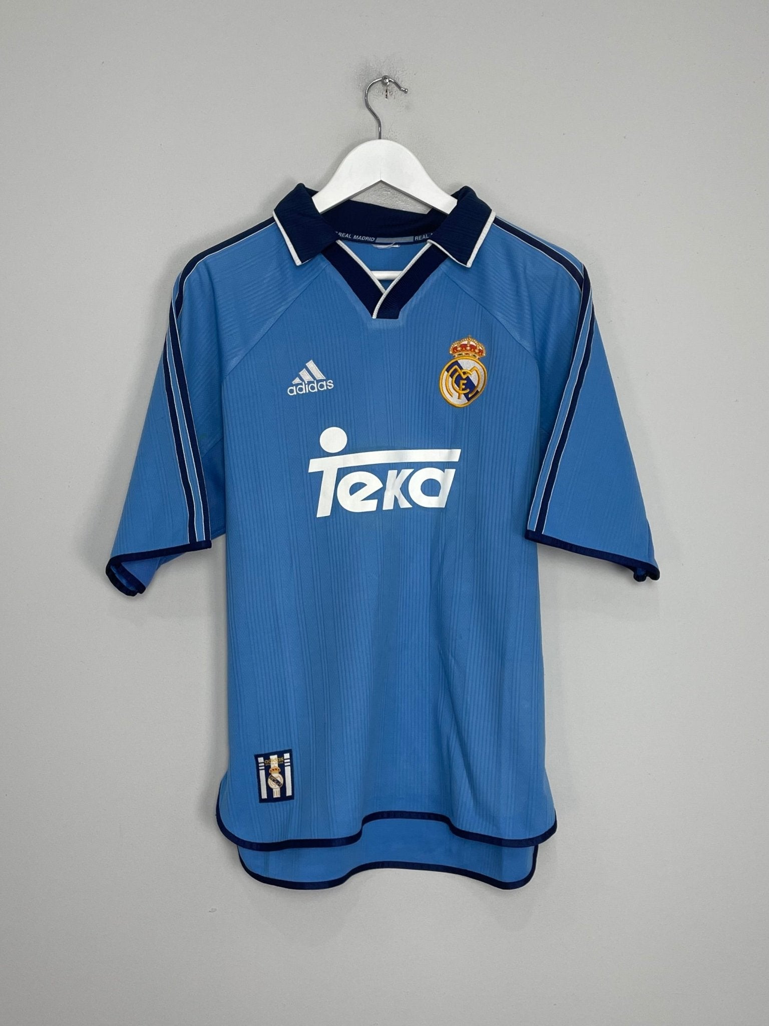 Shop 1999/00 REAL MADRID RAUL #7 AWAY SHIRT (M) ADIDAS, classic football shirts, vintage football shirts & retro soccer jerseys at Cult Kits