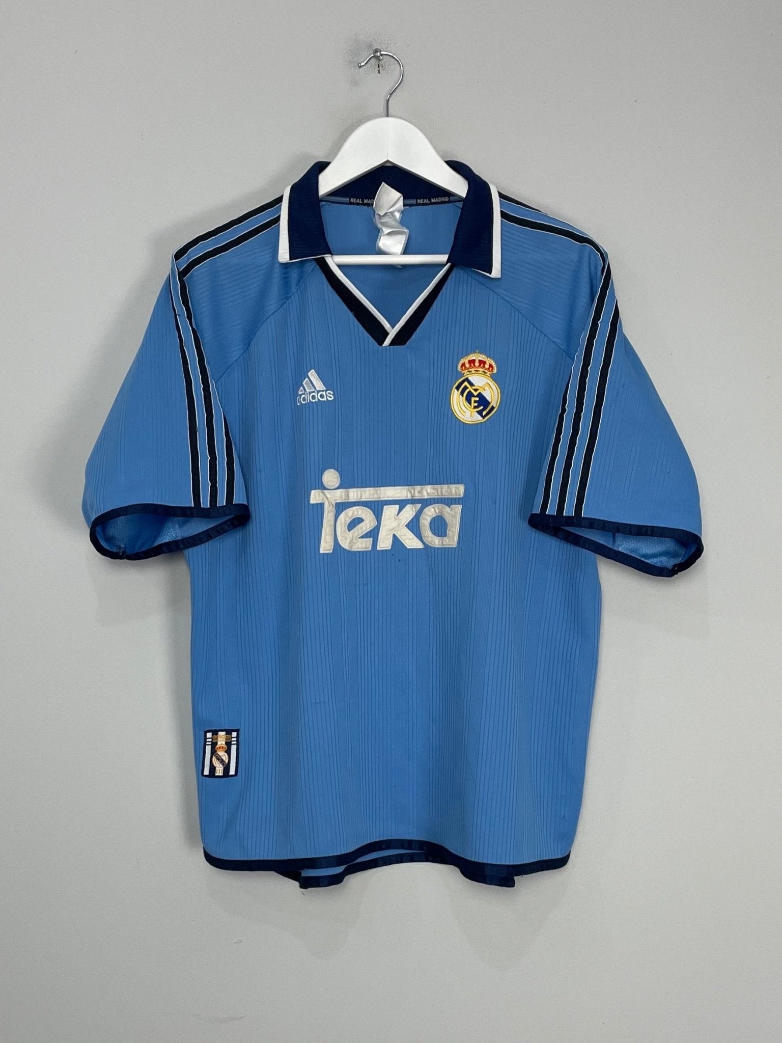 Shop 1999/00 REAL MADRID THIRD SHIRT (L) ADIDAS, classic football shirts, vintage football shirts & retro soccer jerseys at Cult Kits