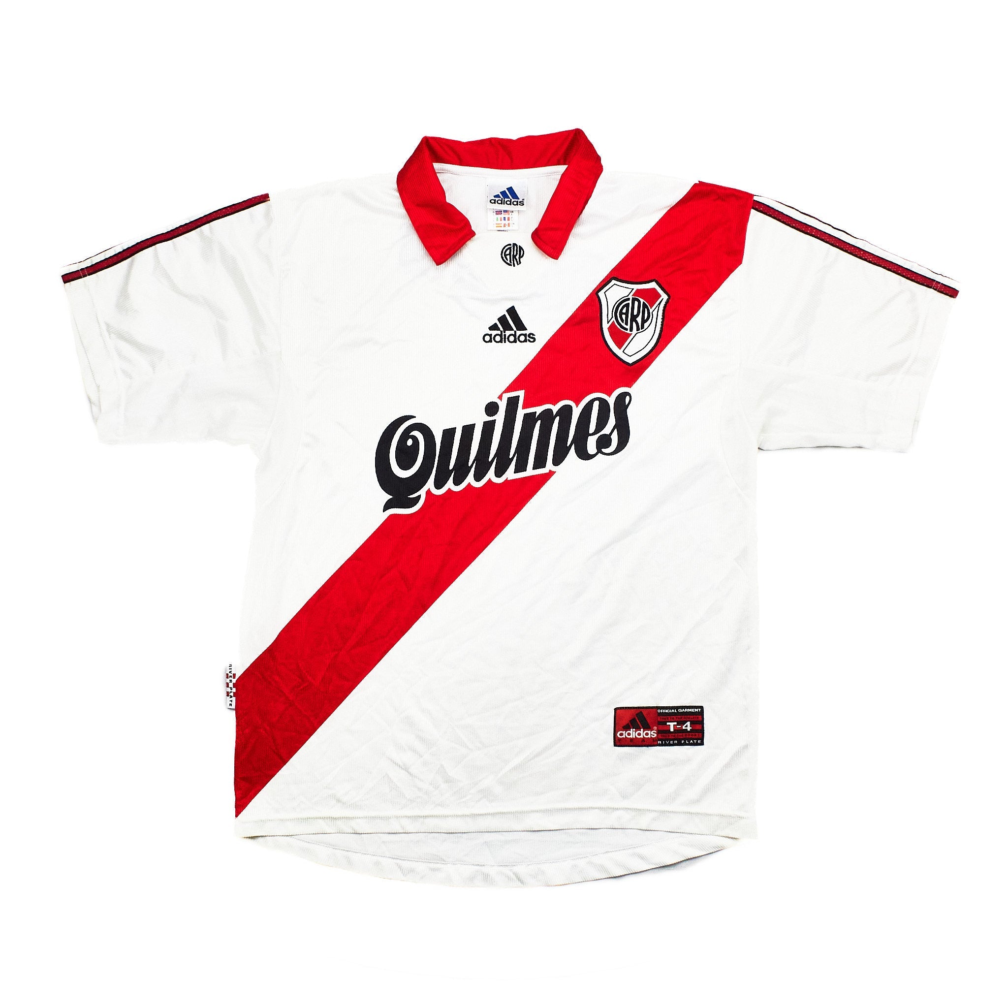 Buy 1999/00 River Plate Home Shirt (L) Adidas ~ Free worldwide shipping ~ Authentic Vintage Football Shirts from Cult Kits