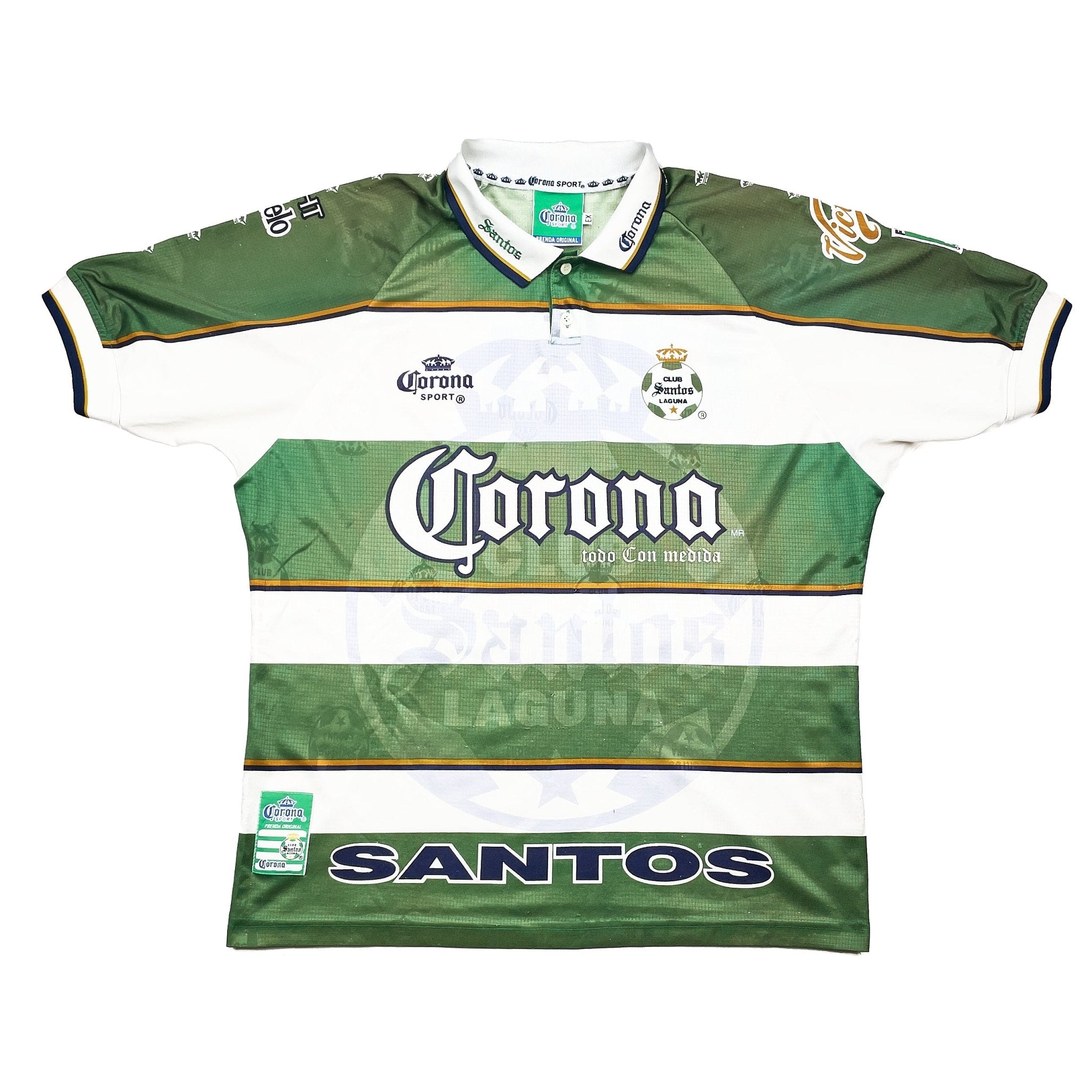 Buy 1999/00 Santos Laguna 26 Home Shirt (XL) Corona Sport ~ Free worldwide shipping available ~ Authentic Vintage Football Shirts from Cult Kits