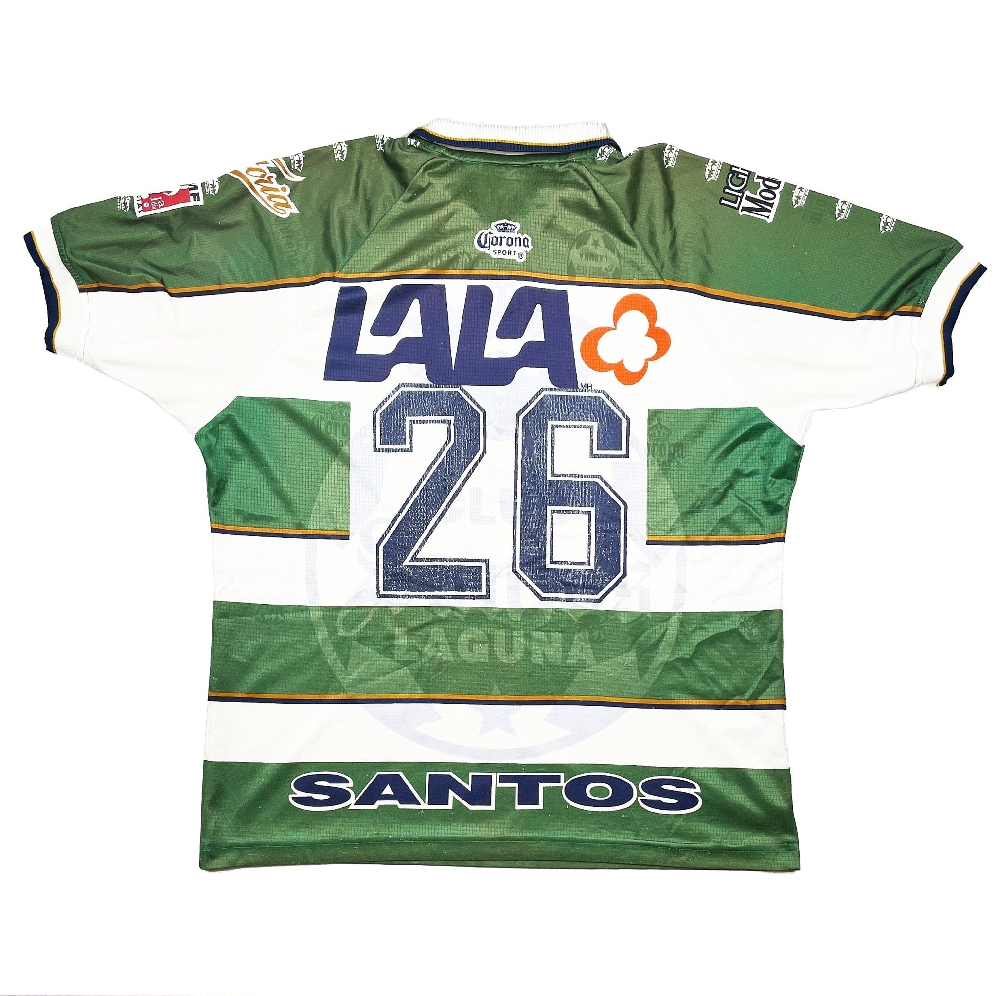Buy 1999/00 Santos Laguna 26 Home Shirt (XL) Corona Sport ~ Free worldwide shipping available ~ Authentic Vintage Football Shirts from Cult Kits