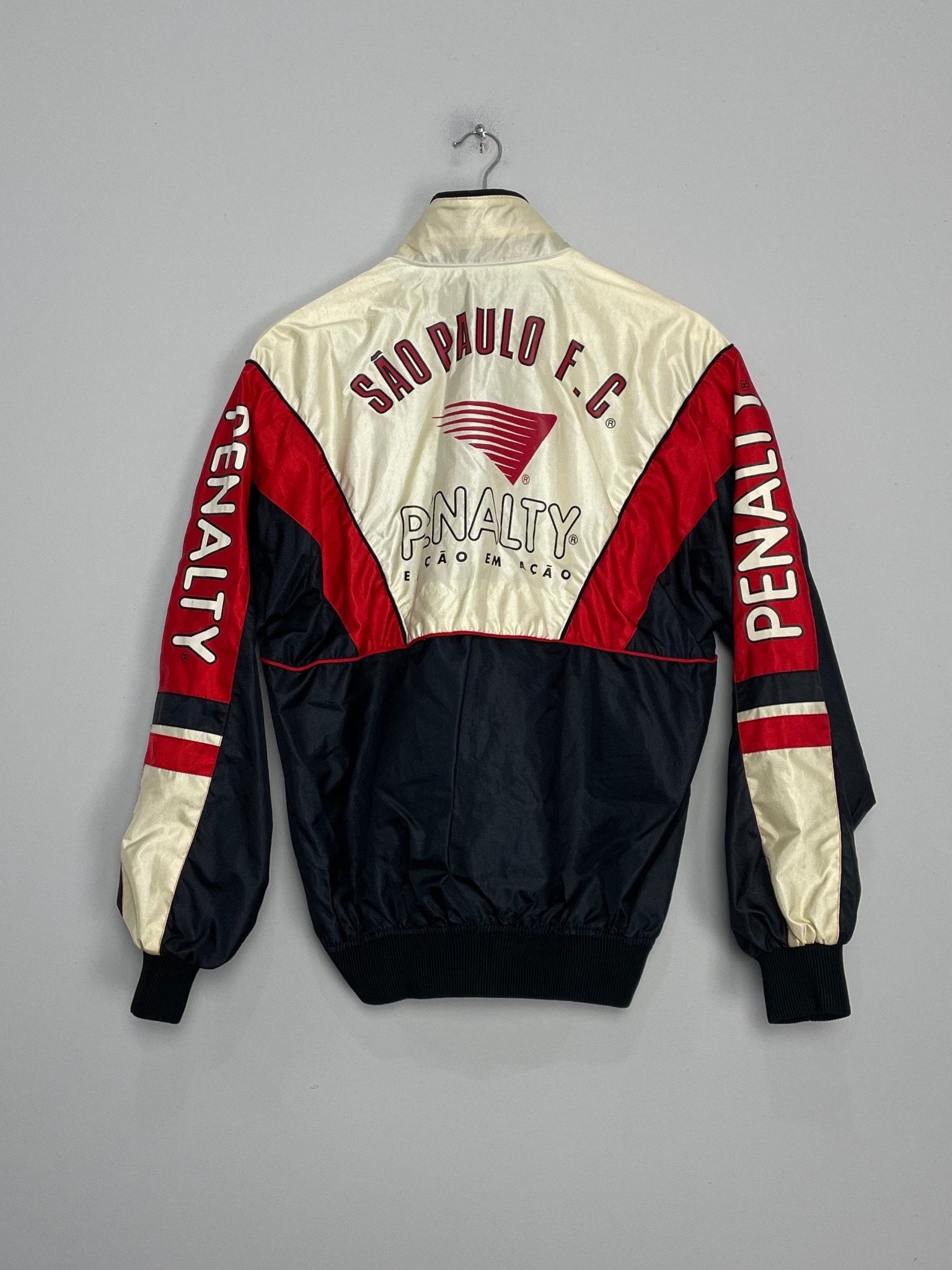 Shop 1999/00 SAO PAULO TRACK JACKET (L) PENALTY, classic football shirts, vintage football shirts & retro soccer jerseys at Cult Kits