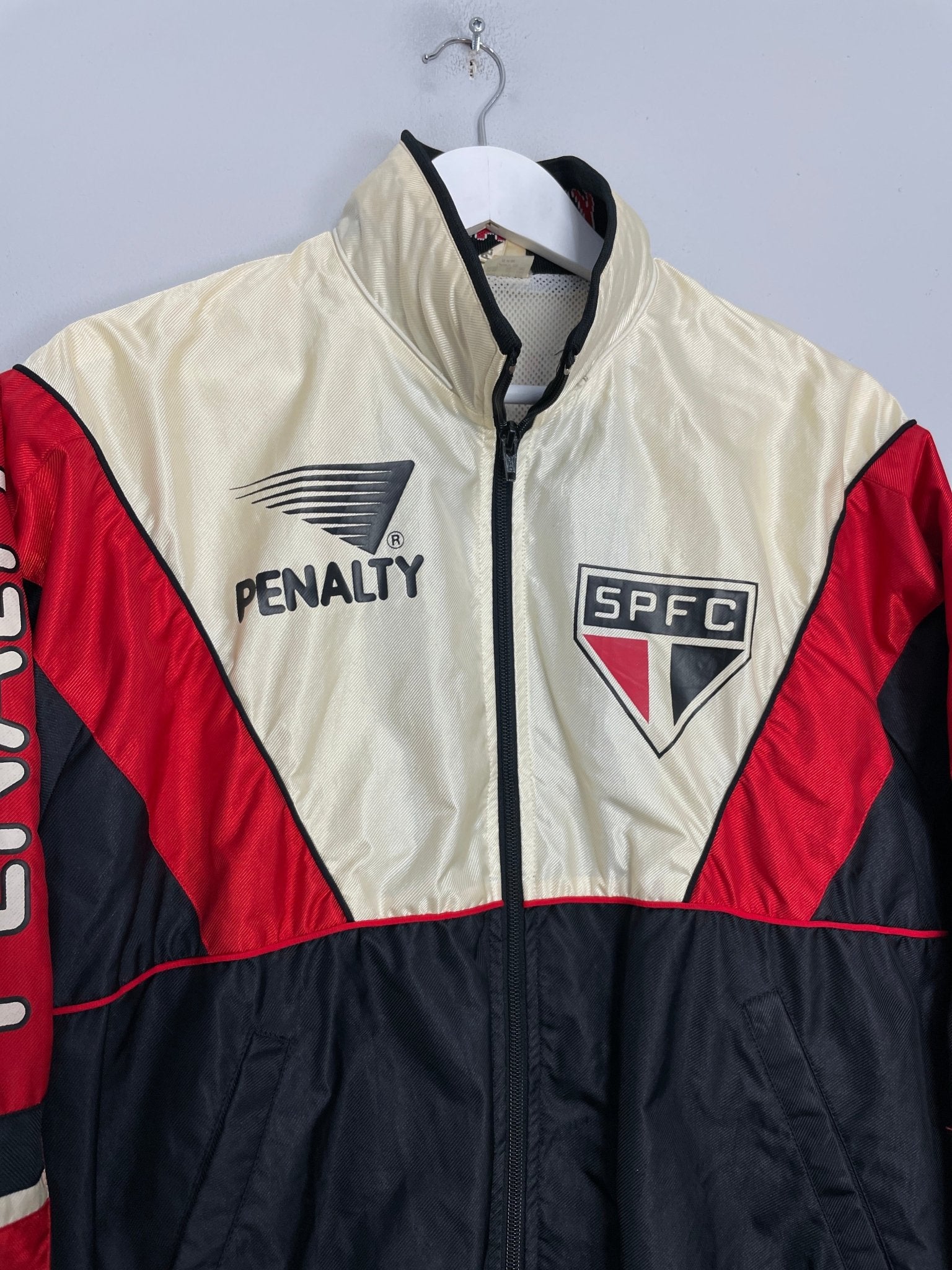 Shop 1999/00 SAO PAULO TRACK JACKET (L) PENALTY, classic football shirts, vintage football shirts & retro soccer jerseys at Cult Kits