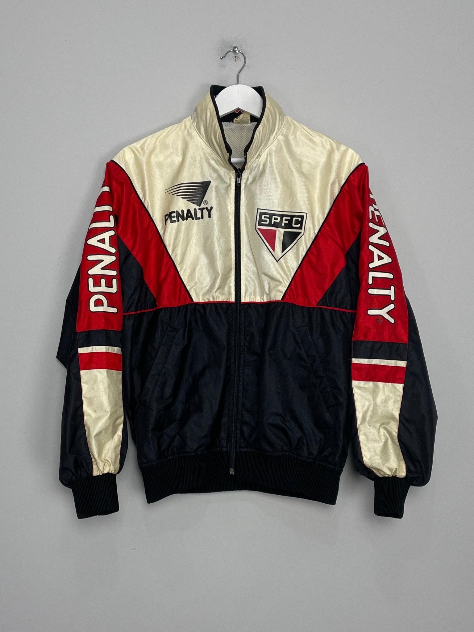 Shop 1999/00 SAO PAULO TRACK JACKET (L) PENALTY, classic football shirts, vintage football shirts & retro soccer jerseys at Cult Kits