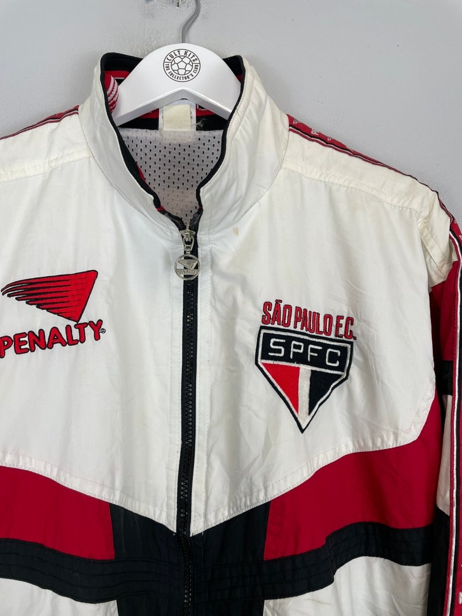 1999/00 SAO PAULO TRACK JACKET (M) PENALTY - Cult Kits - Medium - Buy Vintage Football Shirts, Authentic Retro Football Shirts For Sale, Classic Football Shirts & Soccer Jersey