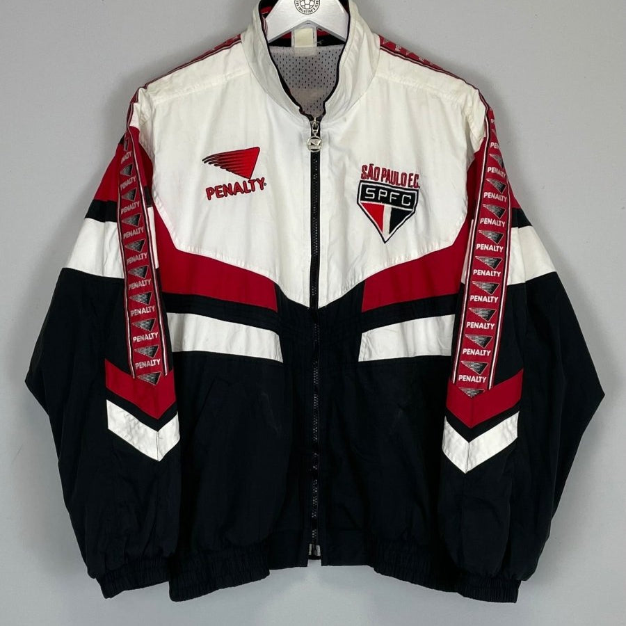 1999/00 SAO PAULO TRACK JACKET (M) PENALTY - Cult Kits - Medium - Buy Vintage Football Shirts, Authentic Retro Football Shirts For Sale, Classic Football Shirts & Soccer Jersey