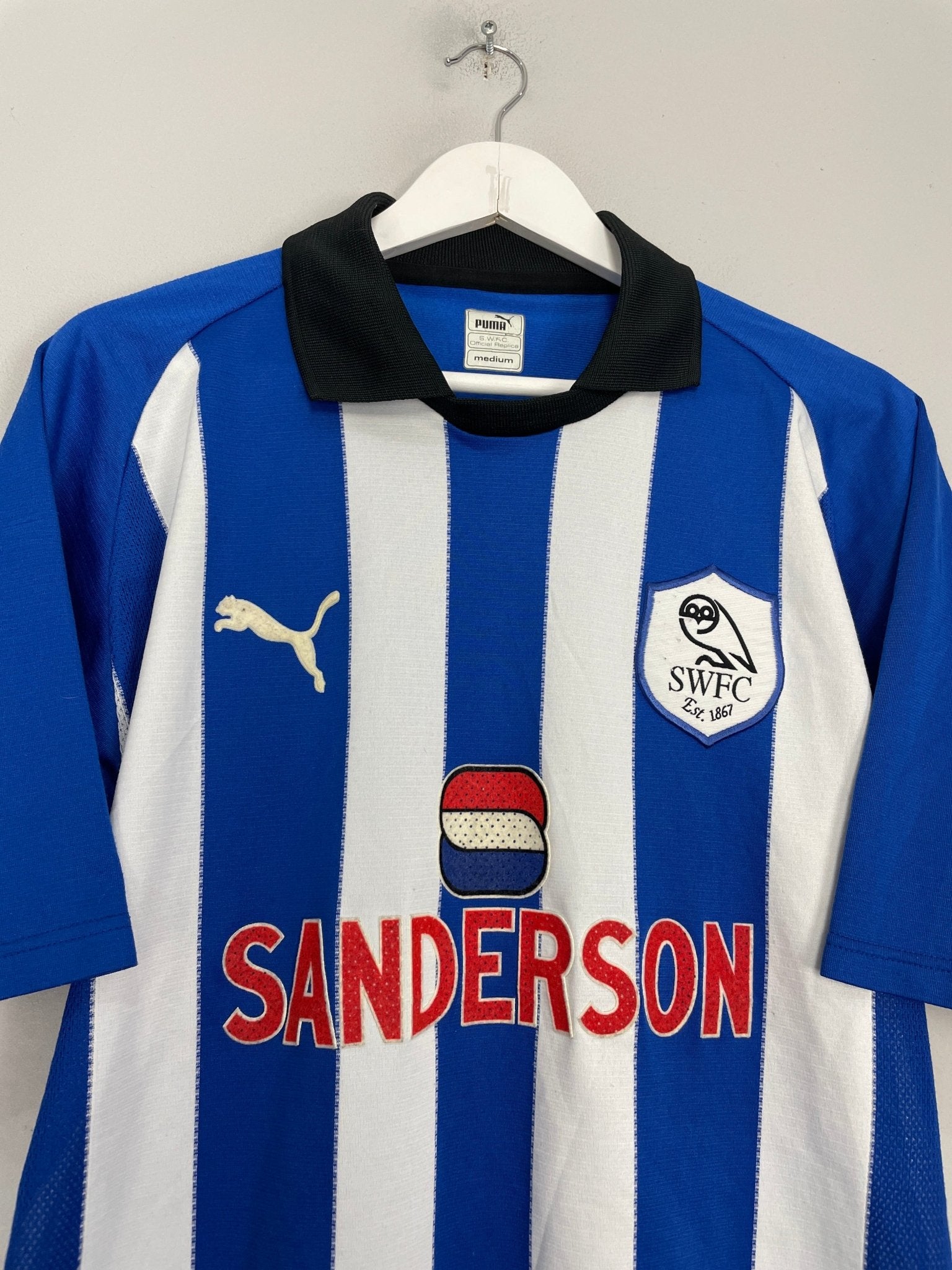 Shop 1999/00 SHEFFIELD WEDNESDAY HOME SHIRT (M) PUMA, classic football shirts, vintage football shirts & retro soccer jerseys at Cult Kits