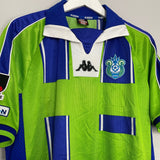 Shop 1999/00 SHONAN BELLMARE HOME SHIRT (L) KAPPA, classic football shirts, vintage football shirts & retro soccer jerseys at Cult Kits