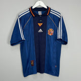 Shop 1999/00 SPAIN AWAY SHIRT (M) ADIDAS, classic football shirts, vintage football shirts & retro soccer jerseys at Cult Kits
