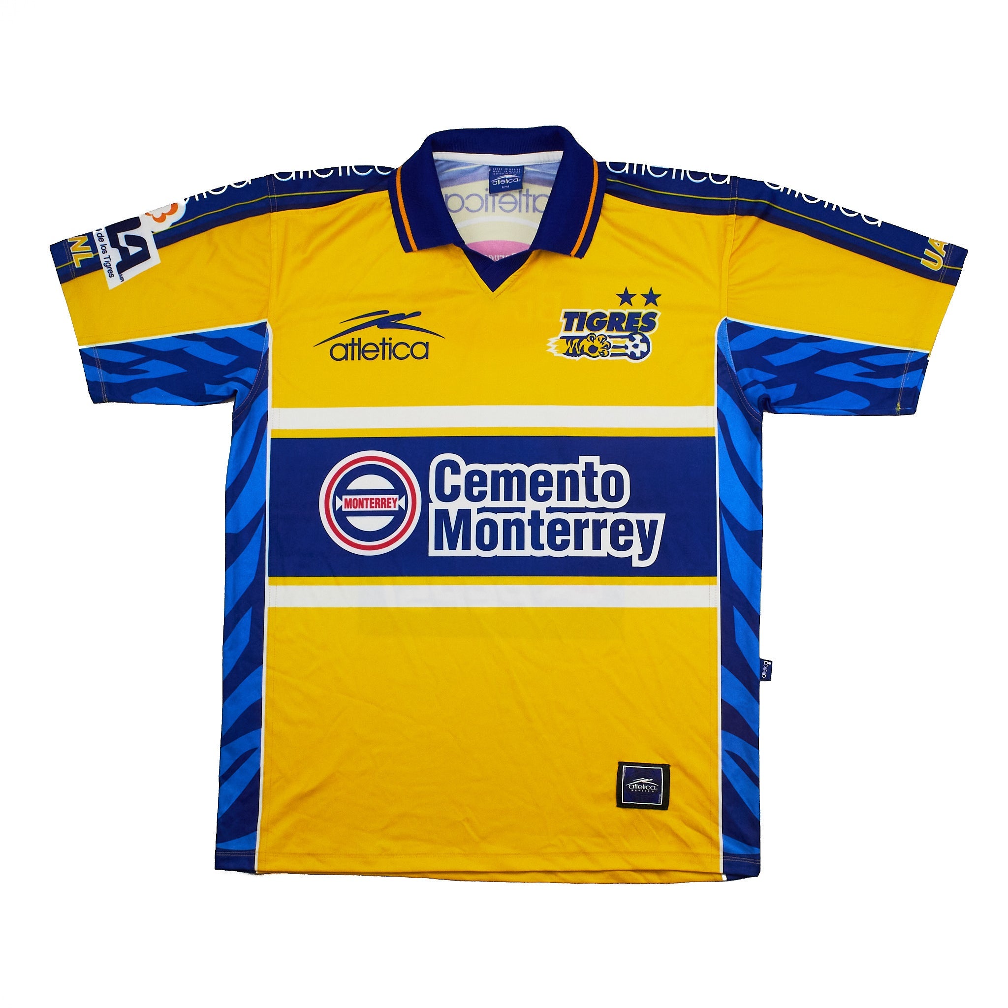 Buy 1999/00 Tigres UANL Home Shirt (M) Atletica ~ Free worldwide shipping ~ Authentic Vintage Football Shirts from Cult Kits
