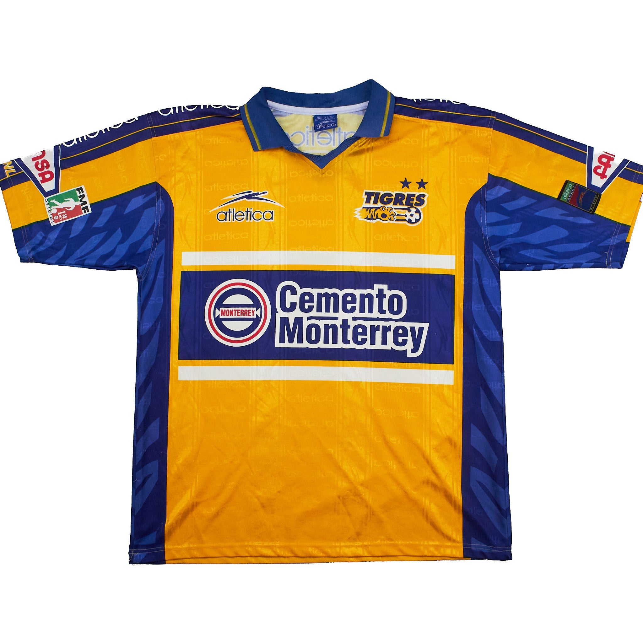Buy 1999/00 Tigres UANL Home Shirt (XL) Atletica ~ Free worldwide shipping ~ Authentic Vintage Football Shirts from Cult Kits