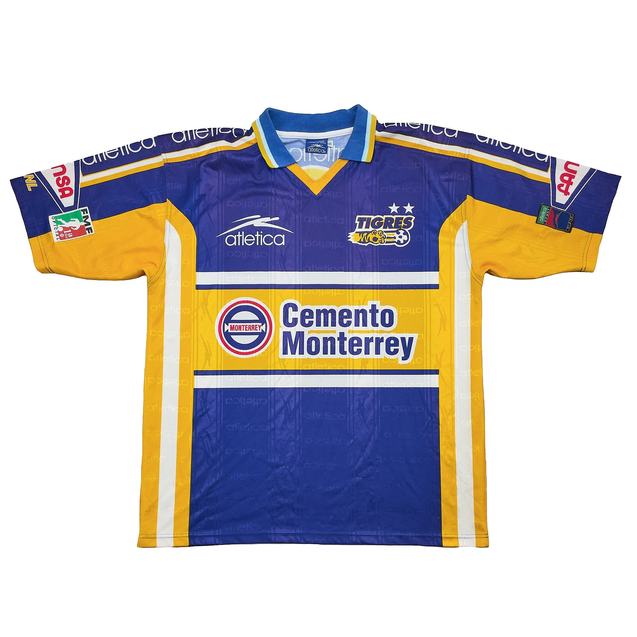 Buy 1999/00 Tigres UANL Home Shirt (XL) Atletica ~ Free worldwide shipping ~ Authentic Vintage Football Shirts from Cult Kits