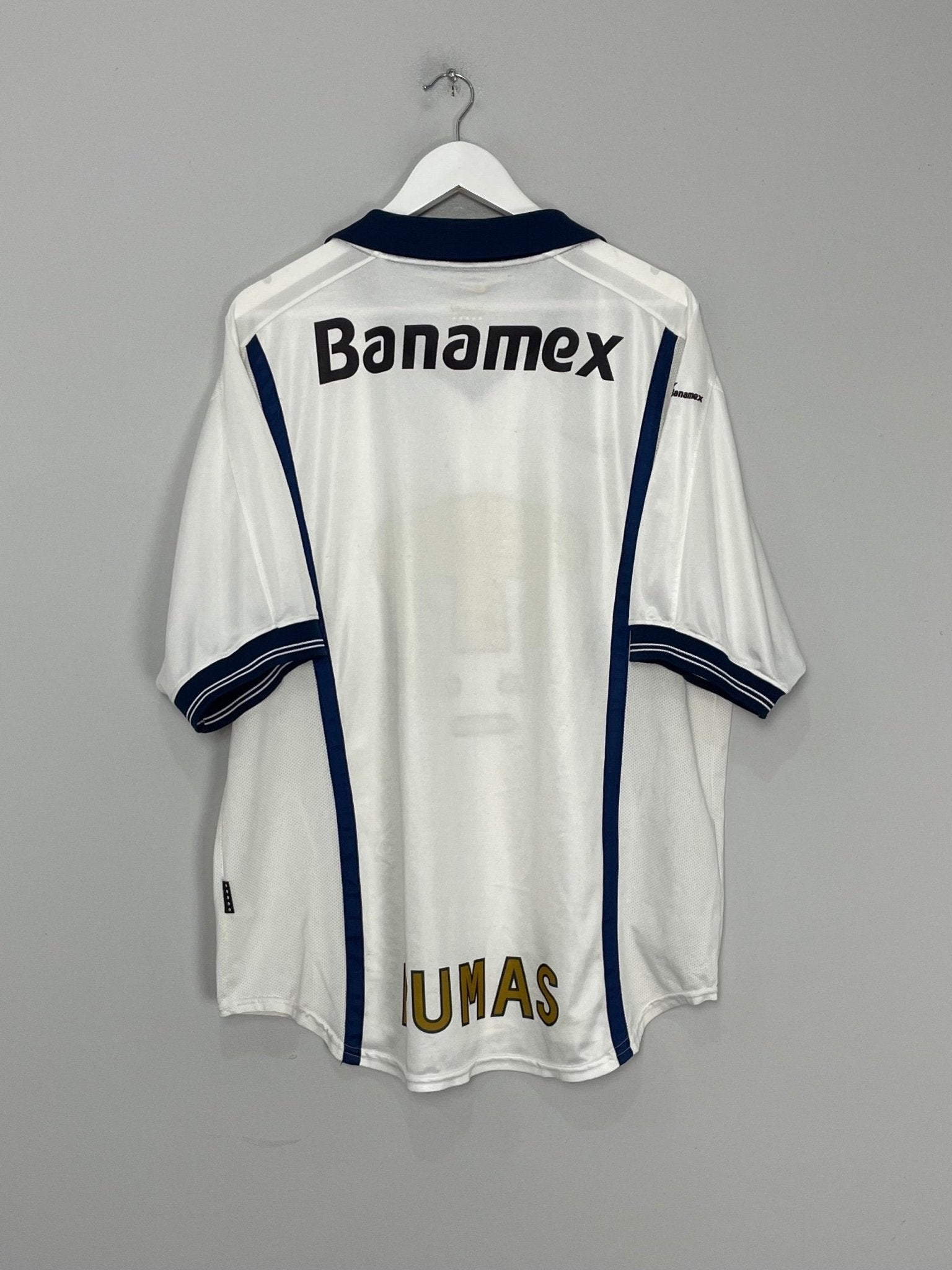 Shop 1999/00 UNAM PUMAS AWAY SHIRT (XL) NIKE, classic football shirts, vintage football shirts & retro soccer jerseys at Cult Kits