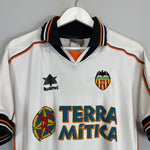 Shop 1999/00 VALENCIA HOME SHIRT (S) LUANVI, classic football shirts, vintage football shirts & retro soccer jerseys at Cult Kits