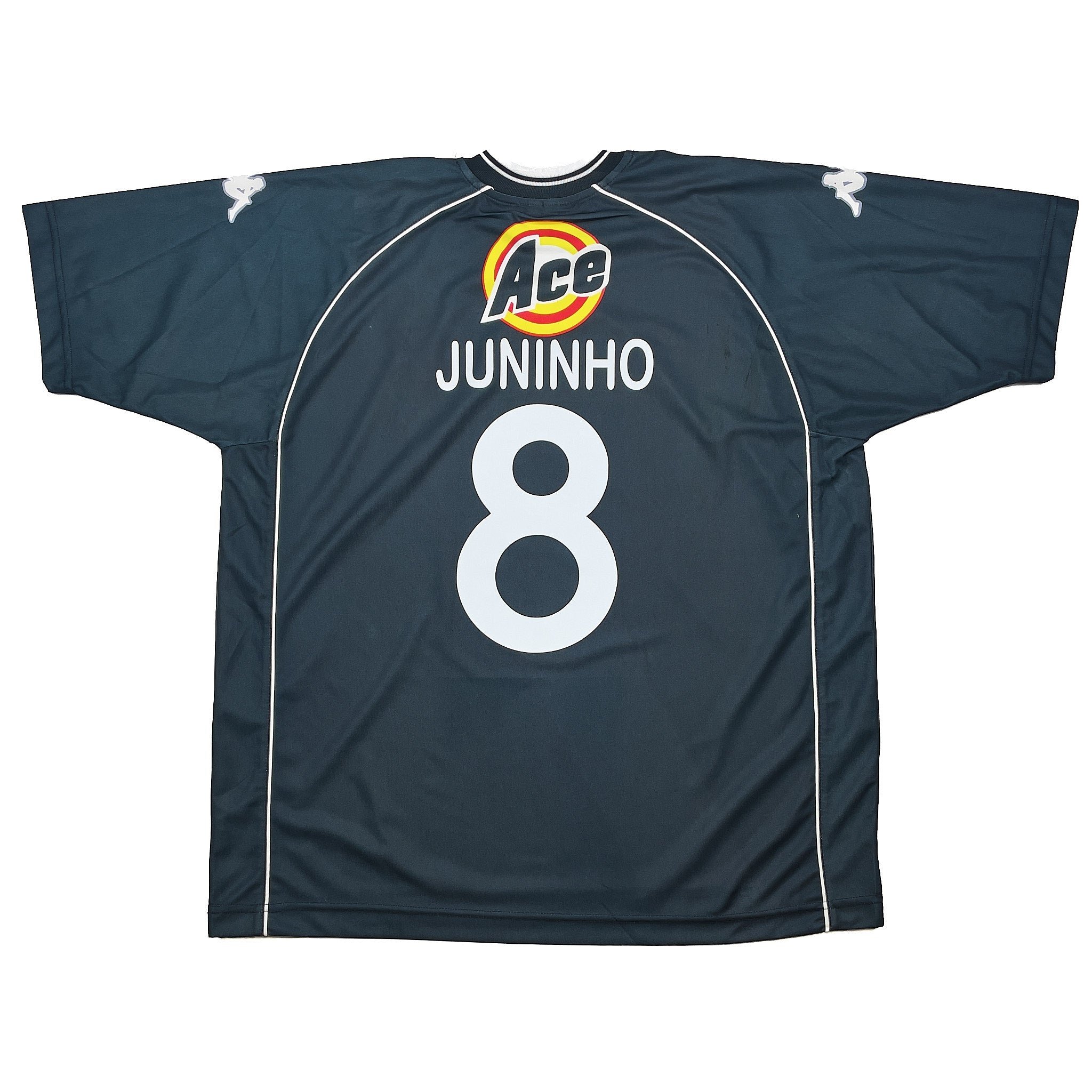 Buy 1999/00 Vasco Da Gama Juninho 8 Home Shirt (XL) Kappa ~ Free worldwide shipping available ~ Authentic Vintage Football Shirts from Cult Kits