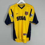 Shop 1999/01 ARSENAL SUKER #9 AWAY SHIRT (M) NIKE, classic football shirts, vintage football shirts & retro soccer jerseys at Cult Kits