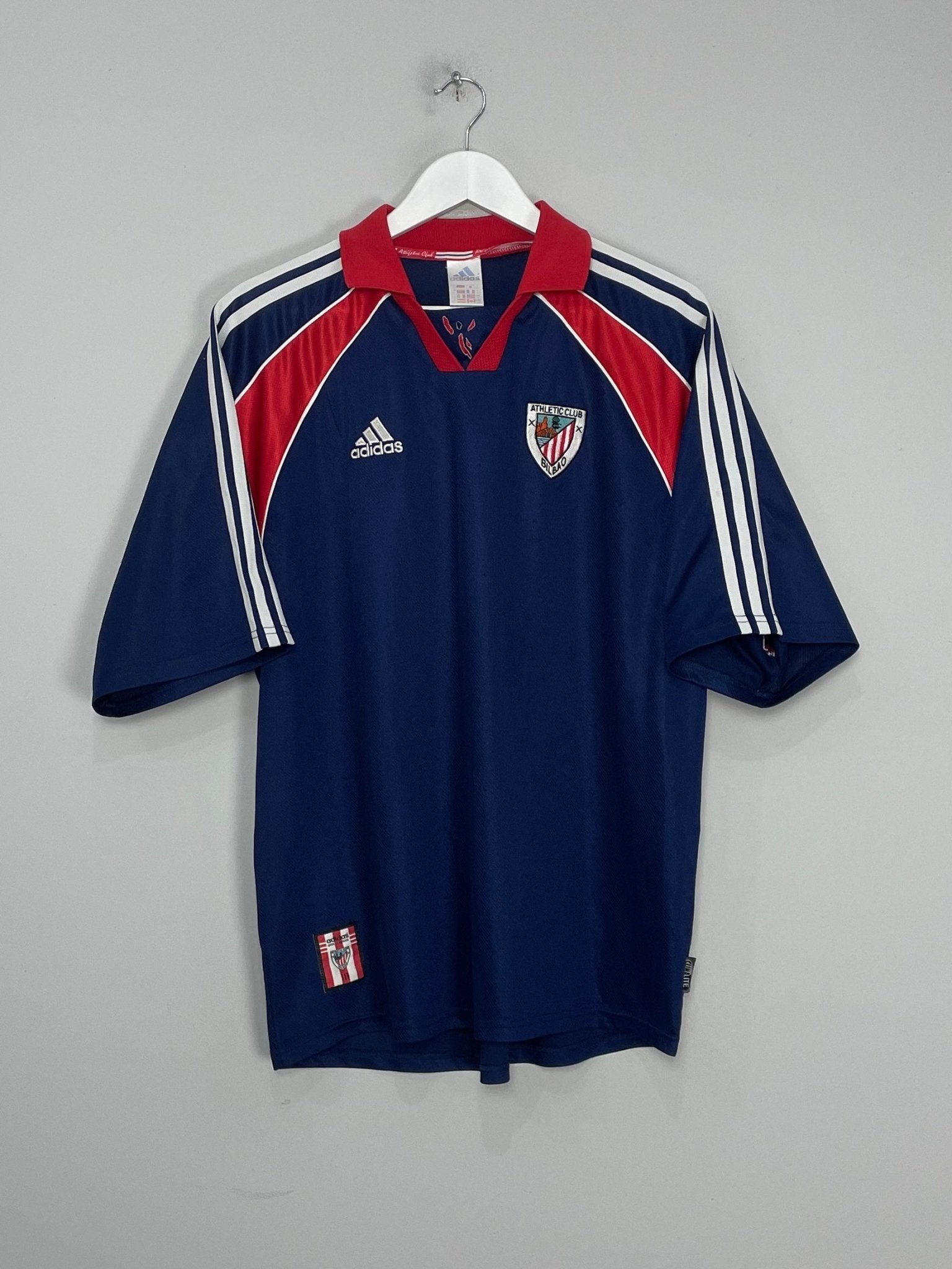 Shop 1999/01 ATHLETIC BILBAO AWAY SHIRT (L) ADIDAS, classic football shirts, vintage football shirts & retro soccer jerseys at Cult Kits