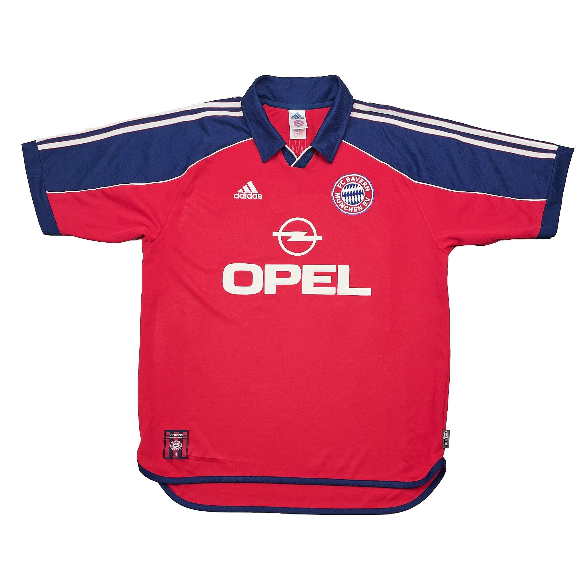 Buy 1999/01 Bayern Munich Home Shirt (L) Adidas ~ Free worldwide shipping available ~ Authentic Vintage Football Shirts from Cult Kits