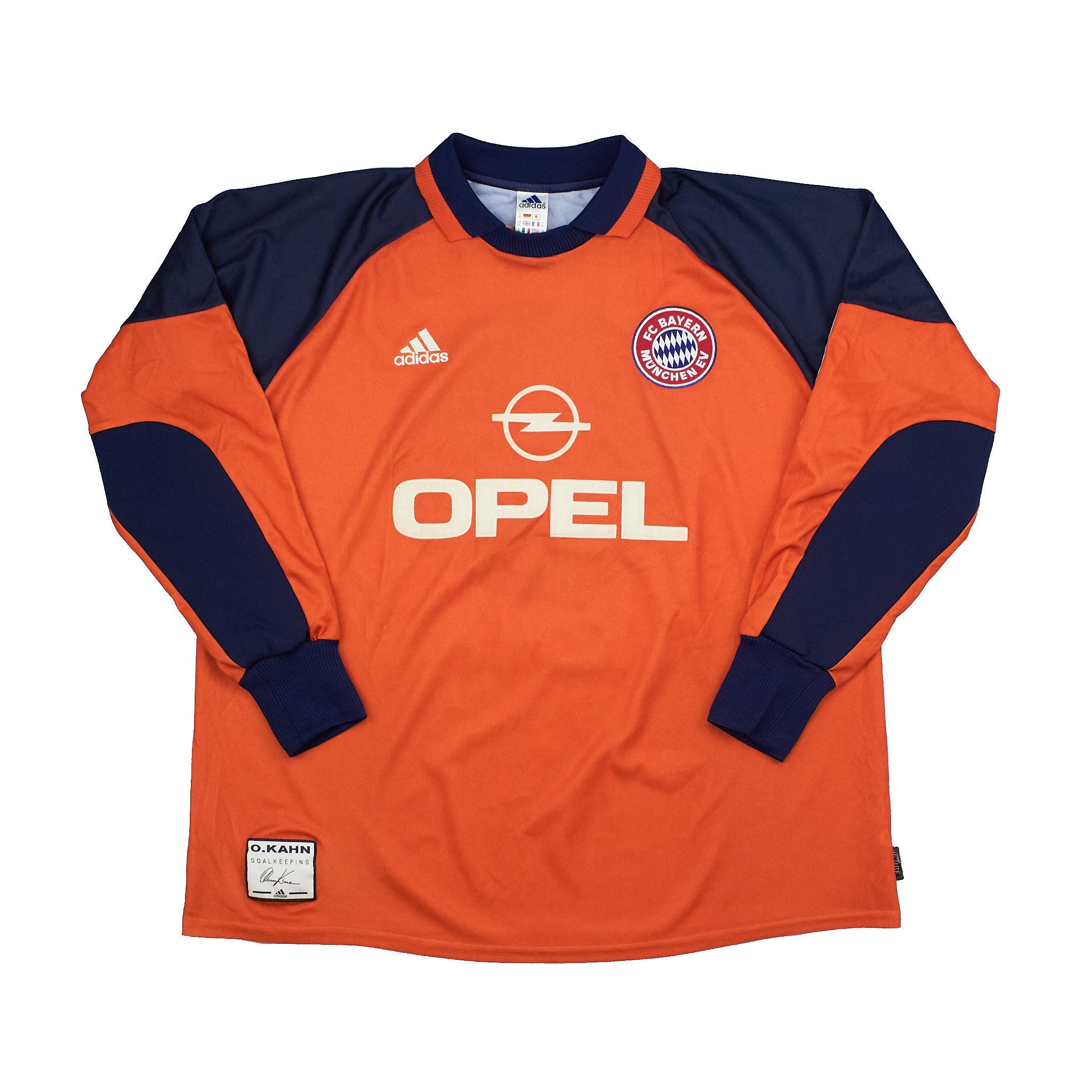 Buy 1999/01 Bayern Munich Kahn 1 Goalkeeper Shirt (XXL) Adidas ~ Free worldwide shipping ~ Authentic Vintage Football Shirts from Cult Kits