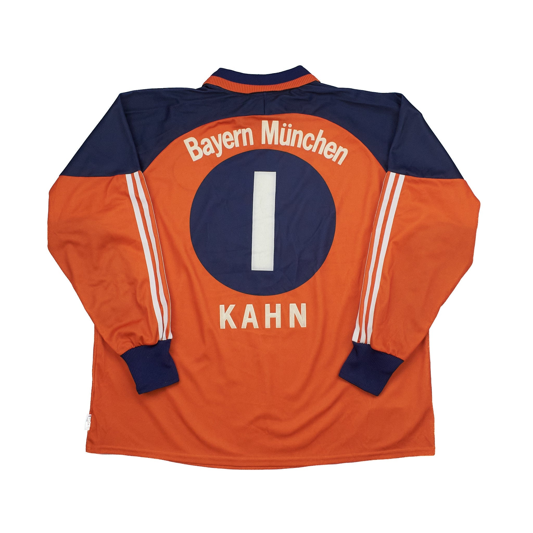 Buy 1999/01 Bayern Munich Kahn 1 Goalkeeper Shirt (XXL) Adidas ~ Free worldwide shipping ~ Authentic Vintage Football Shirts from Cult Kits