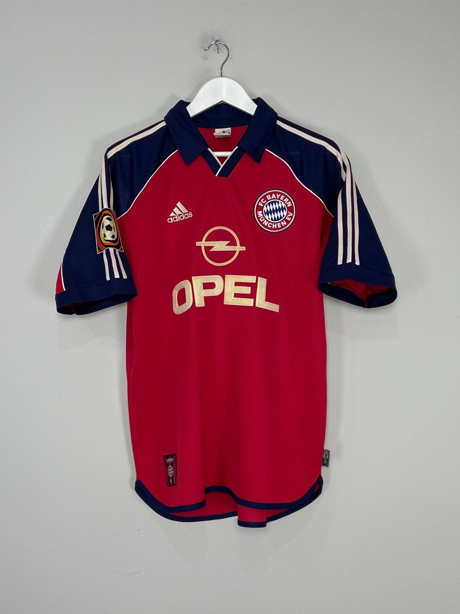 Shop 1999/01 BAYERN MUNICH SANTA CRUZ #24 HOME SHIRT (M) ADIDAS, classic football shirts, vintage football shirts & retro soccer jerseys at Cult Kits