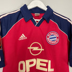 Shop 1999/01 BAYERN MUNICH SANTA CRUZ #24 HOME SHIRT (M) ADIDAS, classic football shirts, vintage football shirts & retro soccer jerseys at Cult Kits
