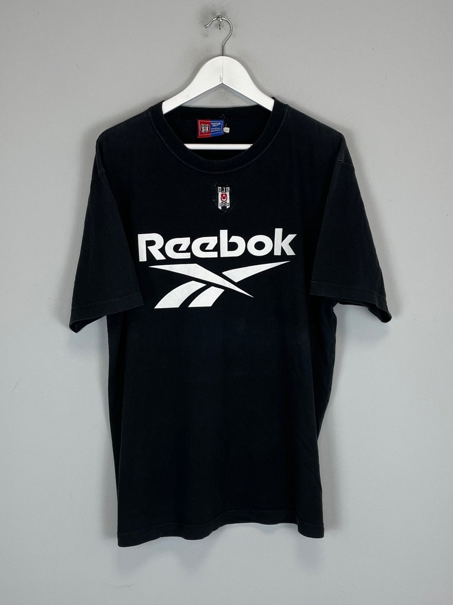 Shop 1999/01 BESIKTAS T-SHIRT (L) REEBOK, classic football shirts, vintage football shirts & retro soccer jerseys at Cult Kits