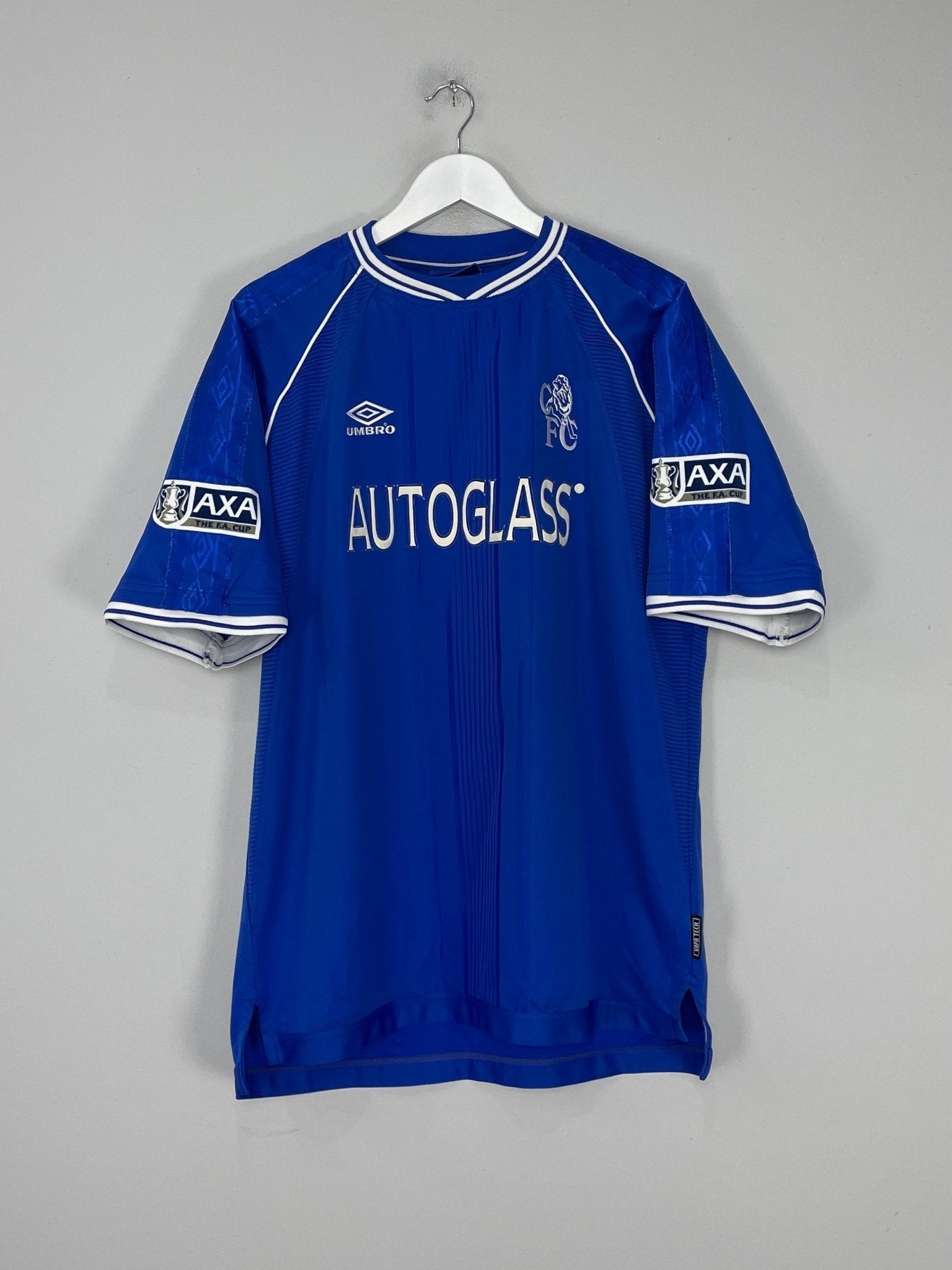 Shop 1999/01 CHELSEA ZOLA #25 FA CUP HOME SHIRT (XL) UMBRO, classic football shirts, vintage football shirts & retro soccer jerseys at Cult Kits