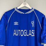 Shop 1999/01 CHELSEA ZOLA #25 HOME SHIRT (XL) UMBRO, classic football shirts, vintage football shirts & retro soccer jerseys at Cult Kits