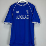 Shop 1999/01 CHELSEA ZOLA #25 HOME SHIRT (XL) UMBRO, classic football shirts, vintage football shirts & retro soccer jerseys at Cult Kits