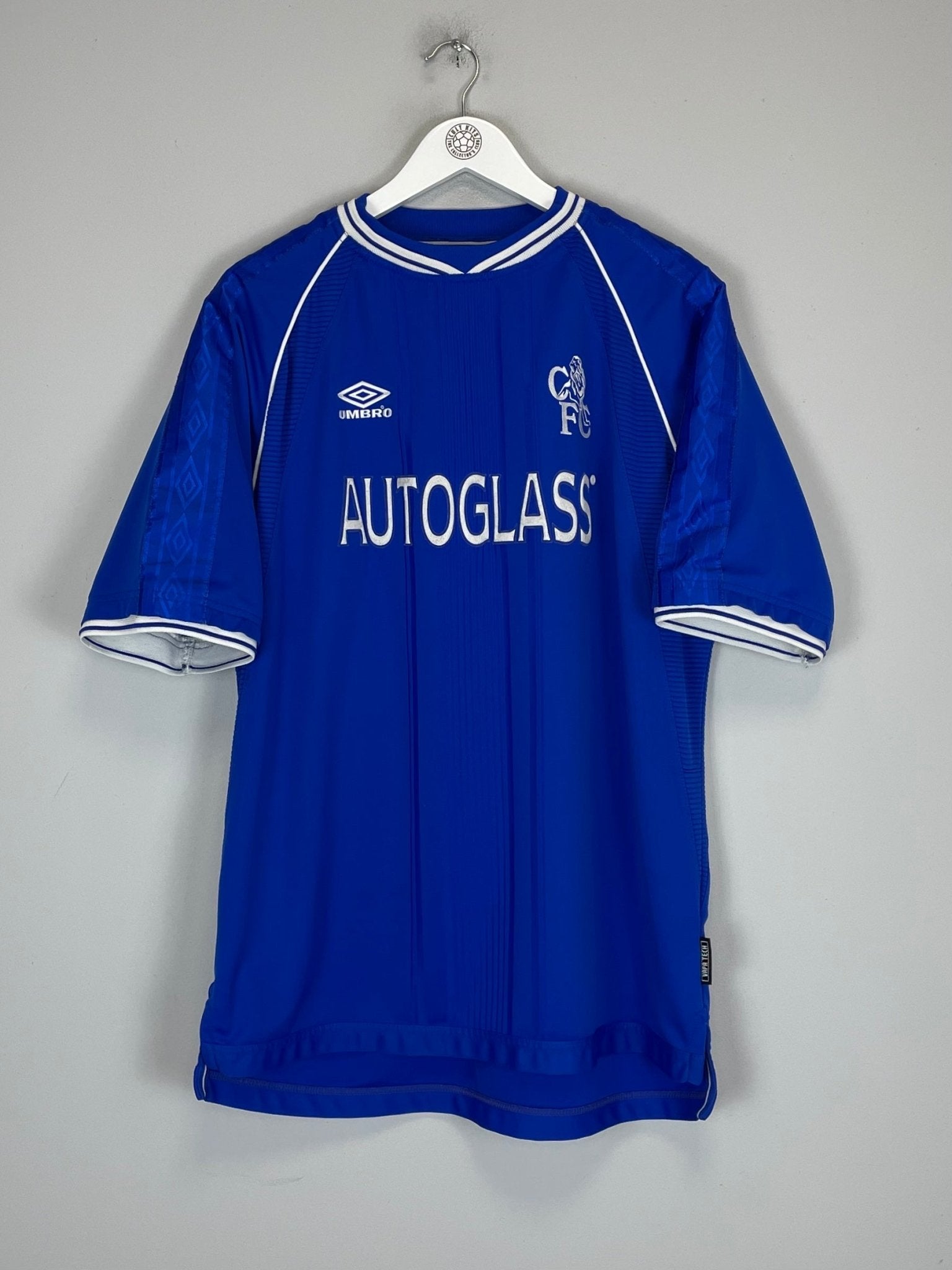 Shop 1999/01 CHELSEA ZOLA #25 HOME SHIRT (XL) UMBRO, classic football shirts, vintage football shirts & retro soccer jerseys at Cult Kits