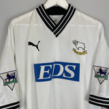 Shop 1999/01 DERBY COUNTY #25 HOME SHIRT (XL) PUMA, classic football shirts, vintage football shirts & retro soccer jerseys at Cult Kits