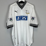 Shop 1999/01 DERBY COUNTY #25 HOME SHIRT (XL) PUMA, classic football shirts, vintage football shirts & retro soccer jerseys at Cult Kits