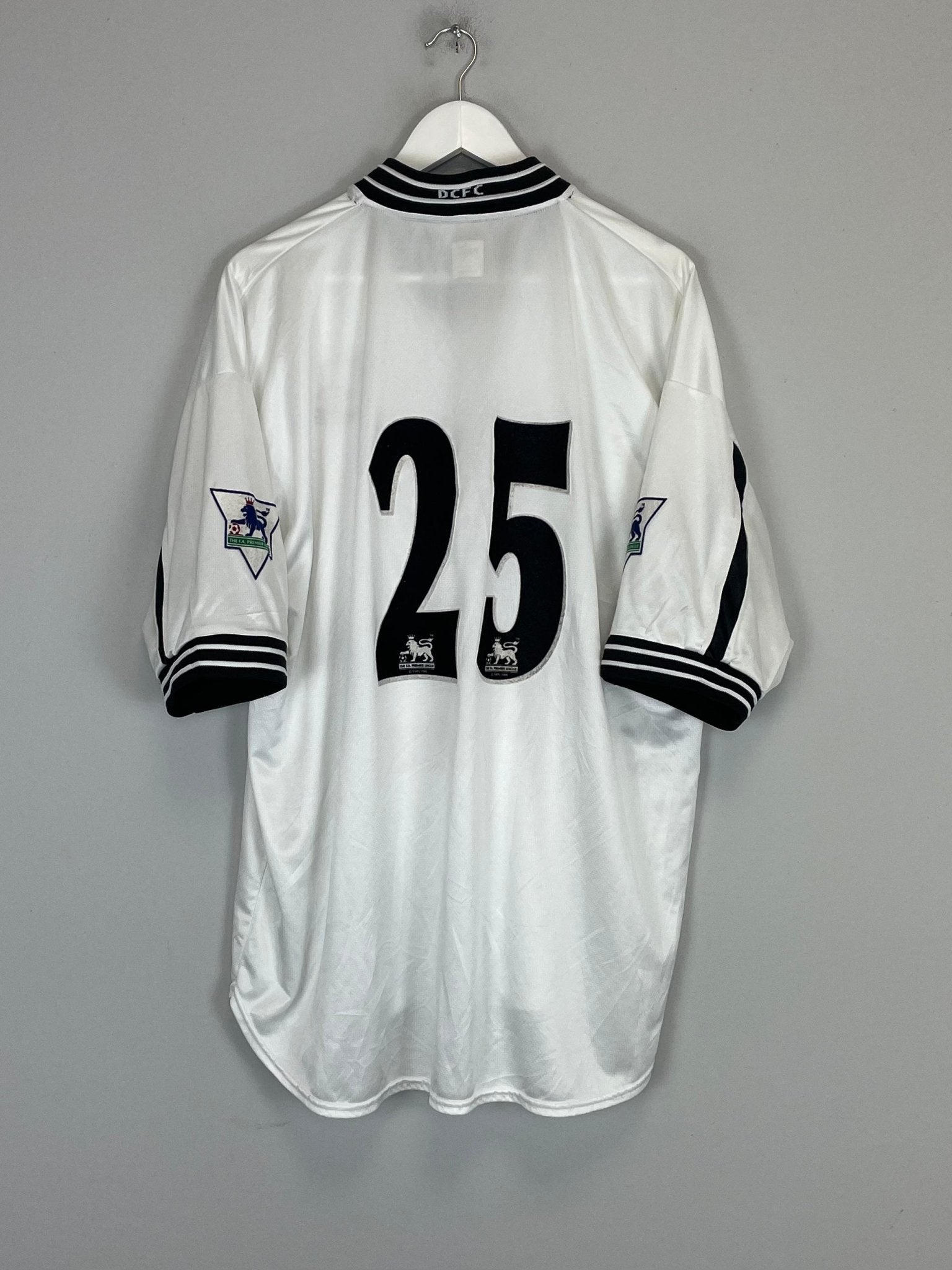 Shop 1999/01 DERBY COUNTY #25 HOME SHIRT (XL) PUMA, classic football shirts, vintage football shirts & retro soccer jerseys at Cult Kits