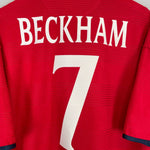 Shop 1999/01 ENGLAND BECKHAM #7 AWAY SHIRT (L) UMBRO, classic football shirts, vintage football shirts & retro soccer jerseys at Cult Kits
