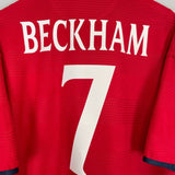 Shop 1999/01 ENGLAND BECKHAM #7 AWAY SHIRT (L) UMBRO, classic football shirts, vintage football shirts & retro soccer jerseys at Cult Kits