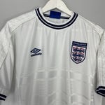 Shop 1999/01 ENGLAND HOME SHIRT (XL) UMBRO, classic football shirts, vintage football shirts & retro soccer jerseys at Cult Kits