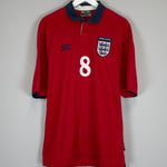 1999/01 ENGLAND SCHOLES 18 AWAY SHIRT (XL) UMBRO - Cult Kits - XL - Buy Vintage Football Shirts, Authentic Retro Football Shirts For Sale, Classic Football Shirts & Soccer Jersey