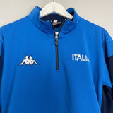 Shop 1999/01 ITALY 1/4 ZIP DRILL TOP (M) KAPPA, classic football shirts, vintage football shirts & retro soccer jerseys at Cult Kits
