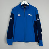 Shop 1999/01 ITALY 1/4 ZIP DRILL TOP (M) KAPPA, classic football shirts, vintage football shirts & retro soccer jerseys at Cult Kits