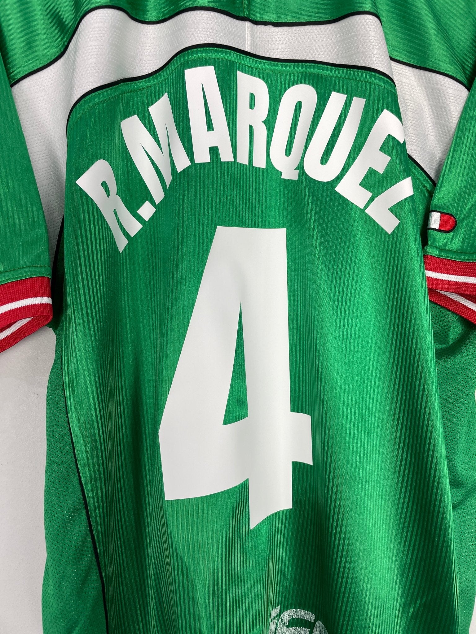 Shop 1999/01 MEXICO R.MARQUEZ #4 HOME SHIRT (L) ATLETICA, classic football shirts, vintage football shirts & retro soccer jerseys at Cult Kits